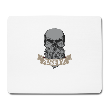 Geburtstag Geschenk Mann Mousepad - Bart Totenkopf Barber Geschenk Geburtstag Mann