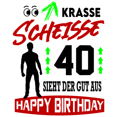 Motiv Sprüche Geburtstag Mann Gut aussehen 40