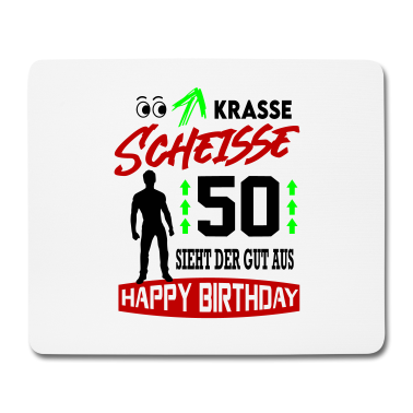 Geburtstag Geschenk Mann Mousepad - Sprüche Geburtstag Mann Gut aussehen 50
