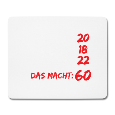 Geburtstag Geschenk Mann Mousepad - 60. Geburtstag Männer Frauen Geschenk