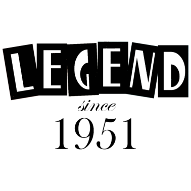 Motiv Legende seit 1951 70. Geburtstag Männer Herren