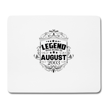 Geburtstag Geschenk Mann Mousepad - Jahrgang 2003 August 18. Geburtstag Männer Frauen