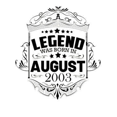 Motiv Jahrgang 2003 August 18. Geburtstag Männer Frauen