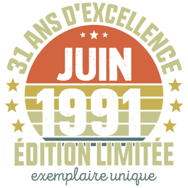 Motiv 31 Jahre Geburtstag Mann Frau im Juni 1991