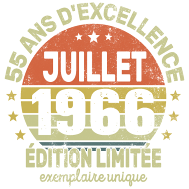 Motiv 55 Jahre Geburtstag Mann Frau im Juli 1966