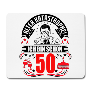 Geburtstag Geschenk Mann Mousepad - 50. Geburtstag Mann Geschenk lustig Geburtstag 50