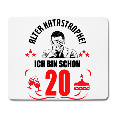 Geburtstag Geschenk Mann Mousepad - 20. Geburtstag Mann Geschenk lustig Geburtstag 20
