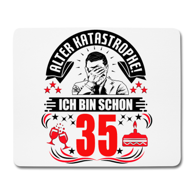 Geburtstag Geschenk Mann Mousepad - 35. Geburtstag Mann Geschenk lustig Geburtstag 35