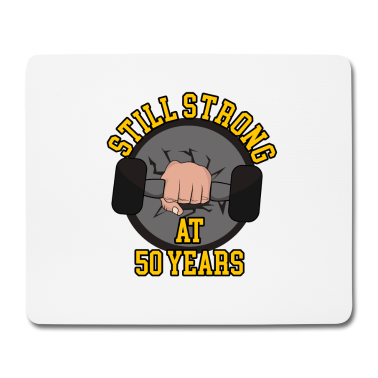 Geburtstag Geschenk Mann Mousepad - 50. Geburtstag Männer Frauen Fitness