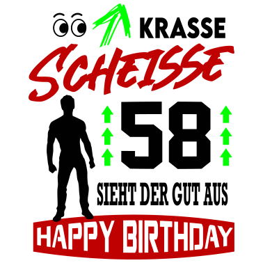 Motiv Sprüche Geburtstag Mann Gut aussehen Geschenk 58