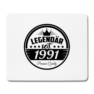 Geburtstag Geschenk Mann Mousepad - legendär seit 1991 30. Geburtstag Männer
