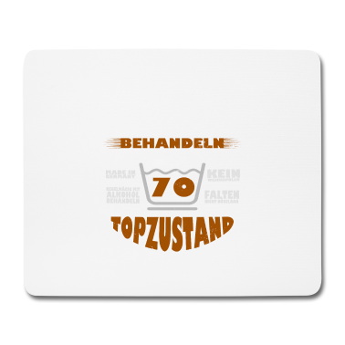 Geburtstag Geschenk Mann Mousepad - 70. geburtstag männer -Pfleglich behandeln