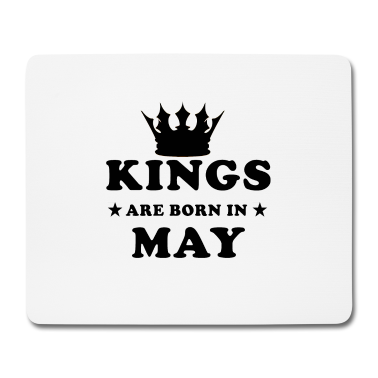 Geburtstag Geschenk Mann Mousepad - Könige sind im Mai geboren lustige Geburtstag Männer Geschenk