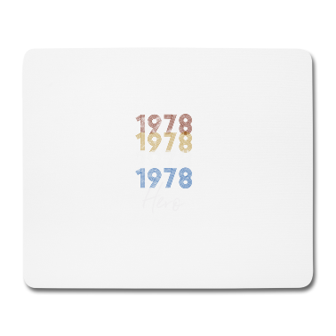 Geburtstag Geschenk Mann Mousepad - Mann Held - 40. Geburtstag Geschenk 1978 retro