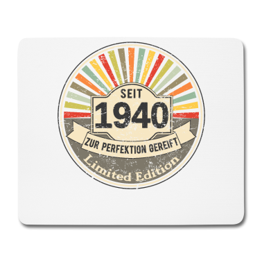 Geburtstag Geschenk Mann Mousepad - 80. Geburtstag Mann Frau 80 Jahre Geschenk