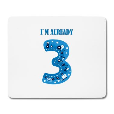 Geburtstag Geschenk Mann Mousepad - Kinder 3. Geburtstag Mann Geschenk 3 Jahre Junge