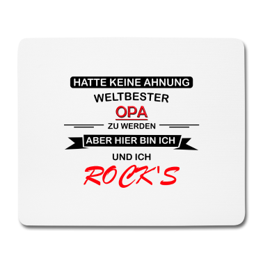 Geburtstag Geschenk Mann Mousepad - Opa Geschenk Weihnachten Geburtstag Mann