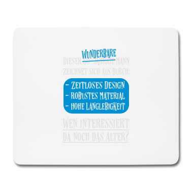 Geburtstag Geschenk Mann Mousepad - 60. Geburtstag Alter Egal Männer Sprüche Geschenk