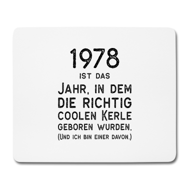 Geburtstag Geschenk Mann Mousepad - 1978 Geboren Geburtstag Männer Vintage Spruch