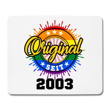 Geburtstag Geschenk Mann Mousepad - 18. Geburtstag Männer Frauen Geschenk CSD LGBTQ