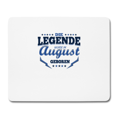 Geburtstag Geschenk Mann Mousepad - August Geburtstag Geschenk Männer Frauen