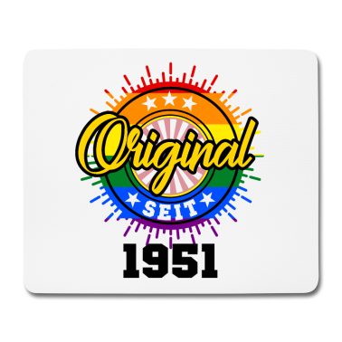 Geburtstag Geschenk Mann Mousepad - 70. Geburtstag Männer Frauen Geschenk CSD LGBTQ