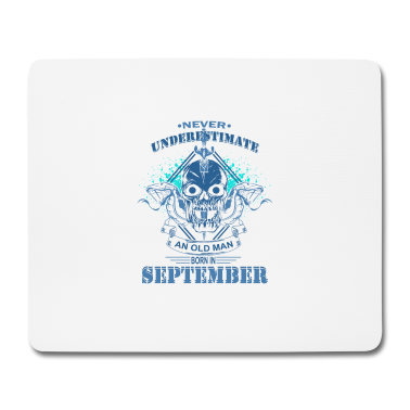 Geburtstag Geschenk Mann Mousepad - Alter Mann geburtstag September Geburtsmonat