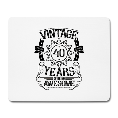 Geburtstag Geschenk Mann Mousepad - 40. Geburtstag Geschenkideen Männer Frauen