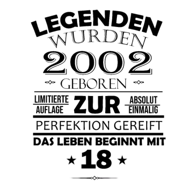 Motiv 18.Geburtstag Mann Frau Junge Mädchen Geschenkidee