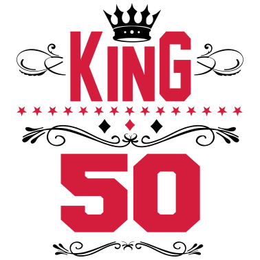 Motiv Geburtstag King 50 Mann Birthday Krone König Fun