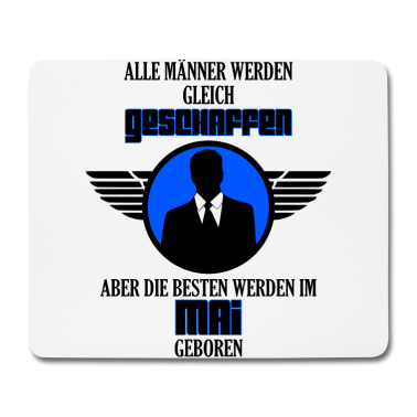 Geburtstag Geschenk Mann Mousepad - Mai Männer. Mai Geburtstag Geschenk!