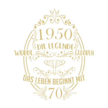 Motiv 70 Geburtstag für Männer und Frauen Vintage