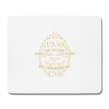 Geburtstag Geschenk Mann Mousepad - 70 Geburtstag für Männer und Frauen Vintage