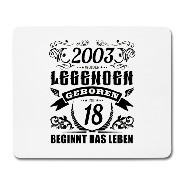 Geburtstag Geschenk Mann Mousepad - 18. Geburtstag Jahrgang 2003 Männer Frauen