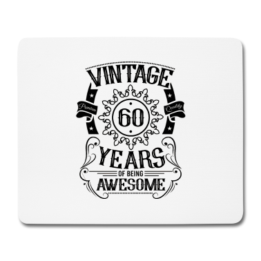 Geburtstag Geschenk Mann Mousepad - 60. Geburtstag Geschenkideen Vintage Mann Frau