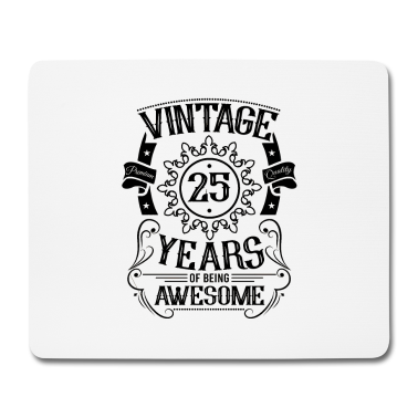 Geburtstag Geschenk Mann Mousepad - 25. Geburtstag Geschenkideen Vintage Frauen Männer