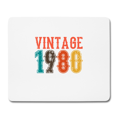 Geburtstag Geschenk Mann Mousepad - BORN IN 1980 Geburtstag Geschenk Vintage Männer