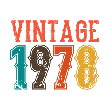 Motiv BORN IN 1978 Geburtstag Geschenk Vintage Männer