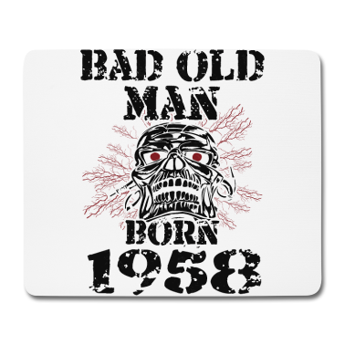 Geburtstag Geschenk Mann Mousepad - Alter Mann 1958 Geboren Geburtstag