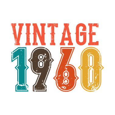 Motiv BORN IN 1960 Geburtstag Geschenk Vintage Männer