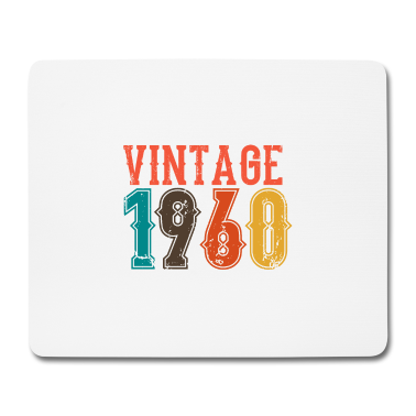 Geburtstag Geschenk Mann Mousepad - BORN IN 1960 Geburtstag Geschenk Vintage Männer