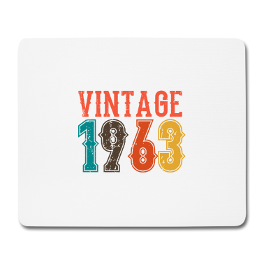 Geburtstag Geschenk Mann Mousepad - BORN IN 1963 Geburtstag Geschenk Vintage Männer