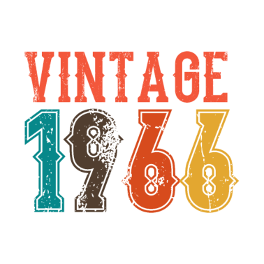 Motiv BORN IN 1966 Geburtstag Geschenk Vintage Männer