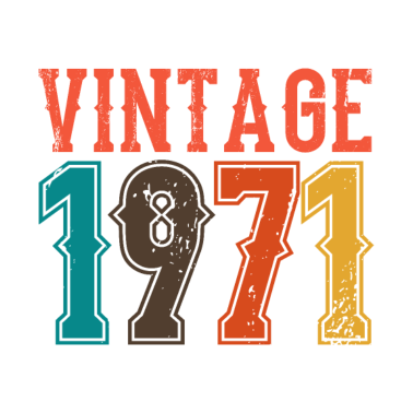 Motiv BORN IN 1971 Geburtstag Geschenk Vintage Männer