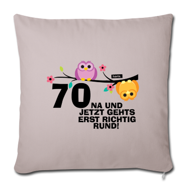 70 Geburtstag Geschenk Kissenbezug - 70 Na Und Jetzt Geht's Richtig Rund 70 Geburtstag