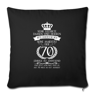 70 Geburtstag Geschenk Kissenbezug - 70. Geburtstag.