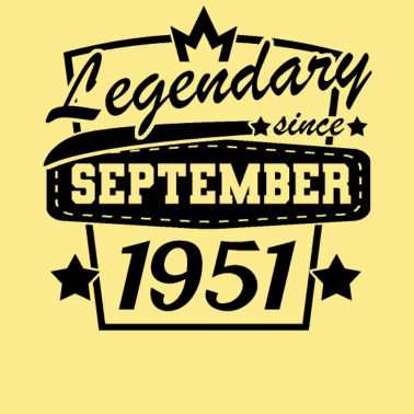 Motiv September 1951 Geburtstag 70 Jahre 70. Geburtstag