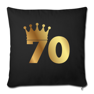 70 Geburtstag Geschenk Kissenbezug - 70. Geburtstag: 70 mit Krone