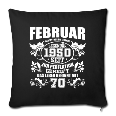 70 Geburtstag Geschenk Kissenbezug - 70 Geburtstag 1950 70 jährige Legende