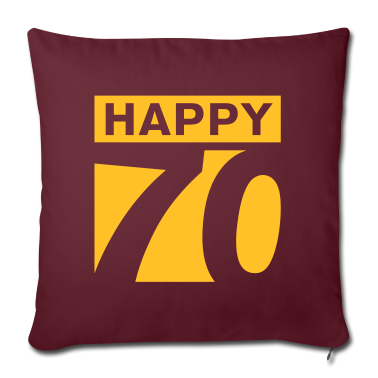 70 Geburtstag Geschenk Kissenbezug - Happy 70 Geburtstag